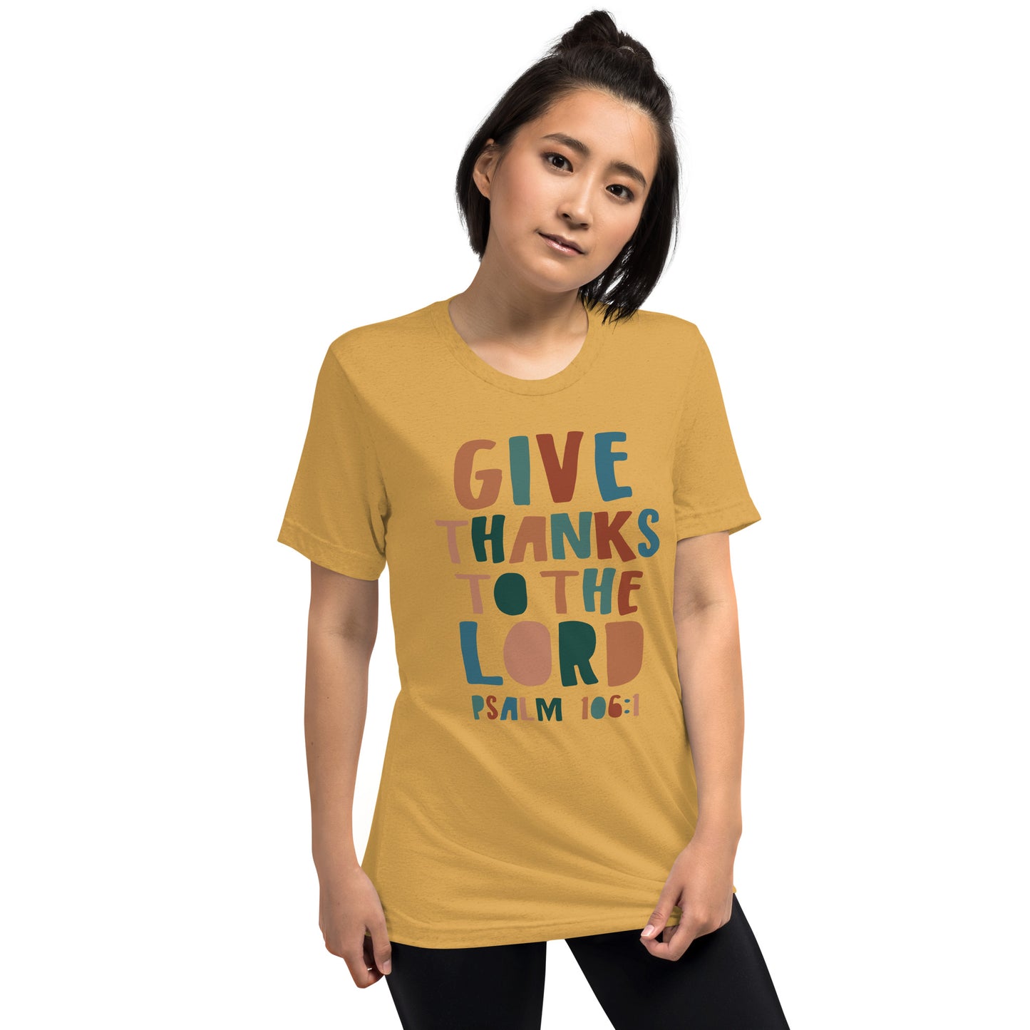 Give Thanks to the Lord Women's Triblend Short Sleeve T-shirt