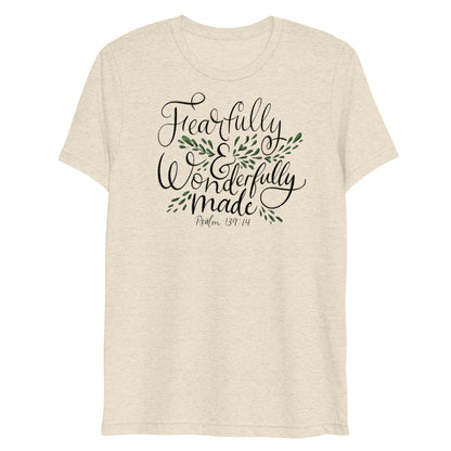 Fearfully and Wonderfully Made Psalm 139:14 Women's Triblend T-Shirt