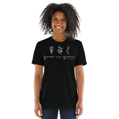 Grow in Grace 1 Peter 3:18 (W) Women's Short Sleeve T-shirt