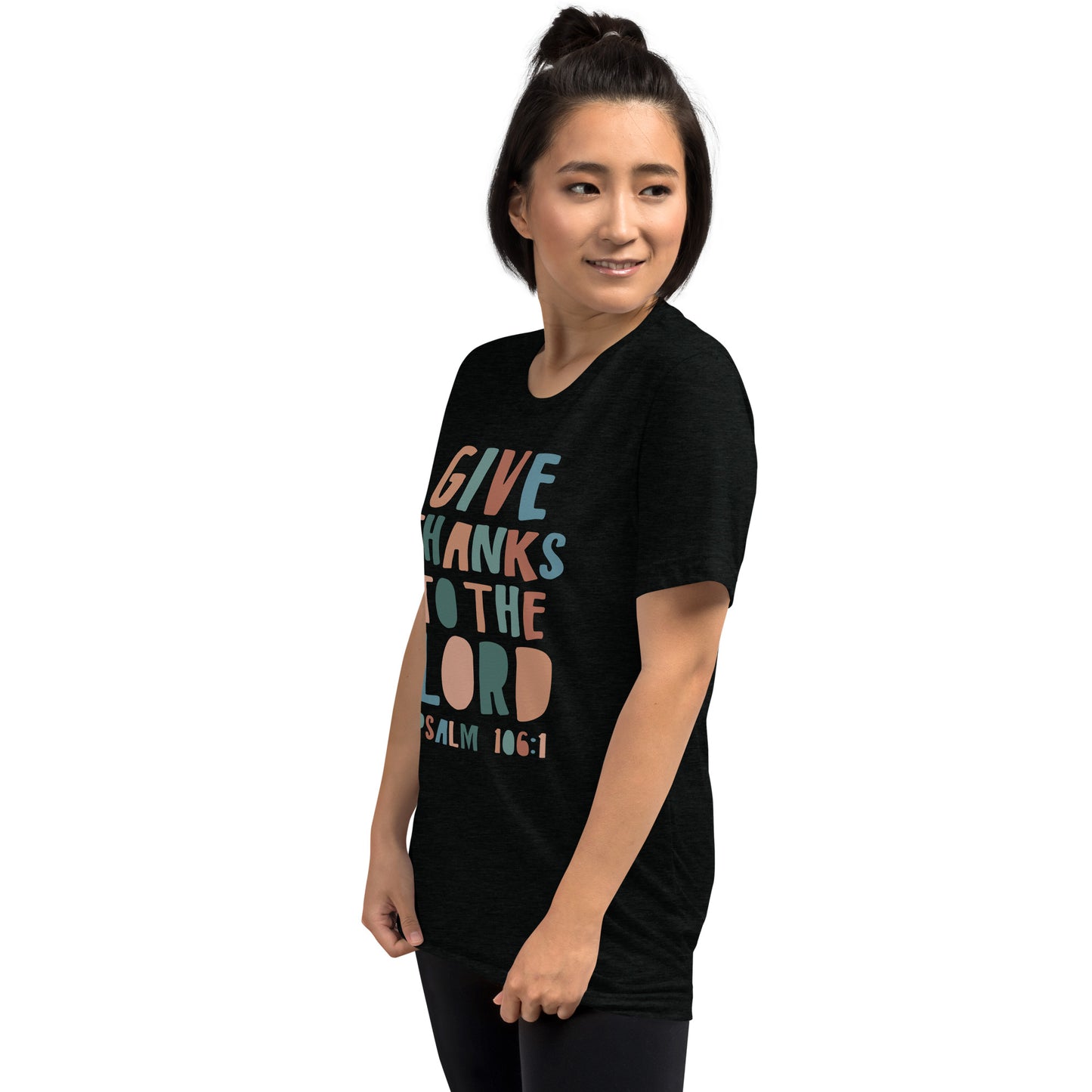 Give Thanks to the Lord Women's Triblend Short Sleeve T-shirt