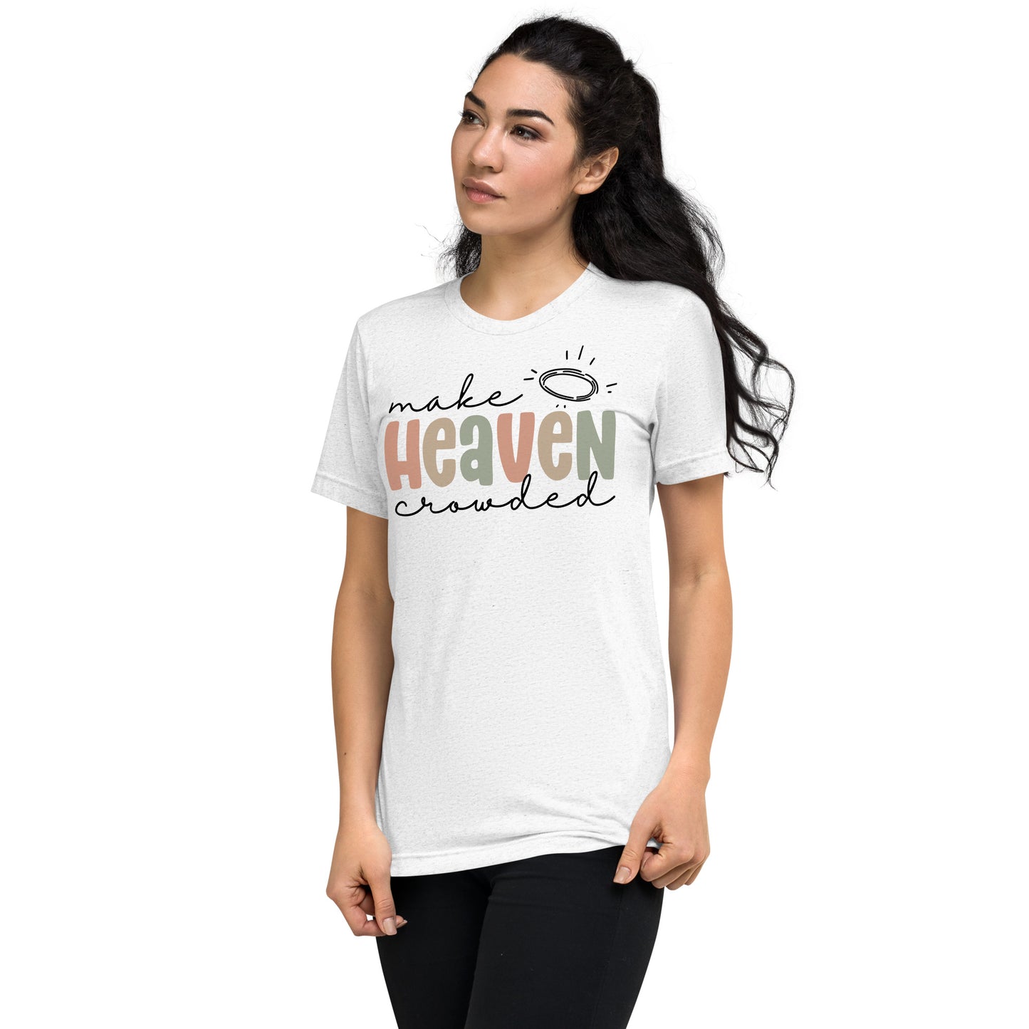 Make Heaven Crowded Triblend Women's Short Sleeve T-shirt