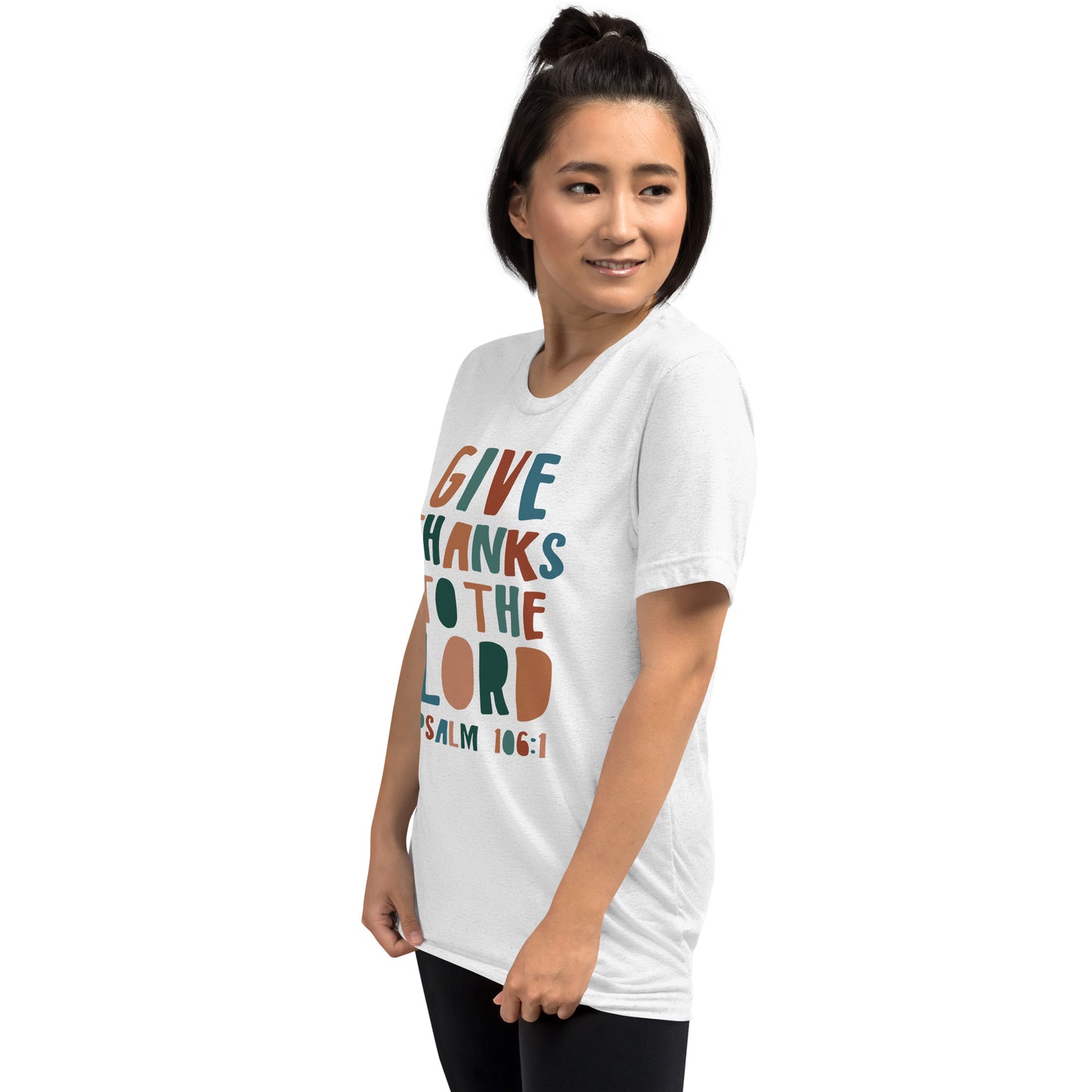 Give Thanks to the Lord Women's Triblend Short Sleeve T-shirt