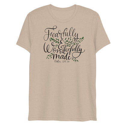 Fearfully and Wonderfully Made Psalm 139:14 Women's Triblend T-Shirt