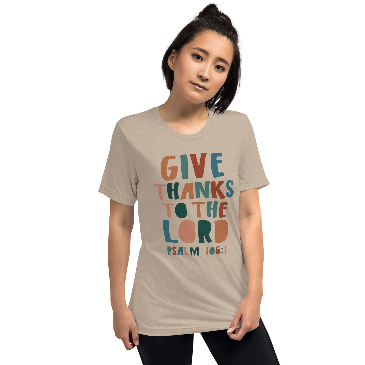 Give Thanks to the Lord Women's Triblend Short Sleeve T-shirt