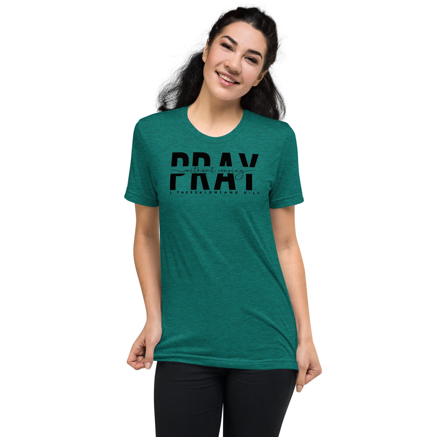 Pray Without Ceasing Women's Triblend Short Sleeve T-shirt