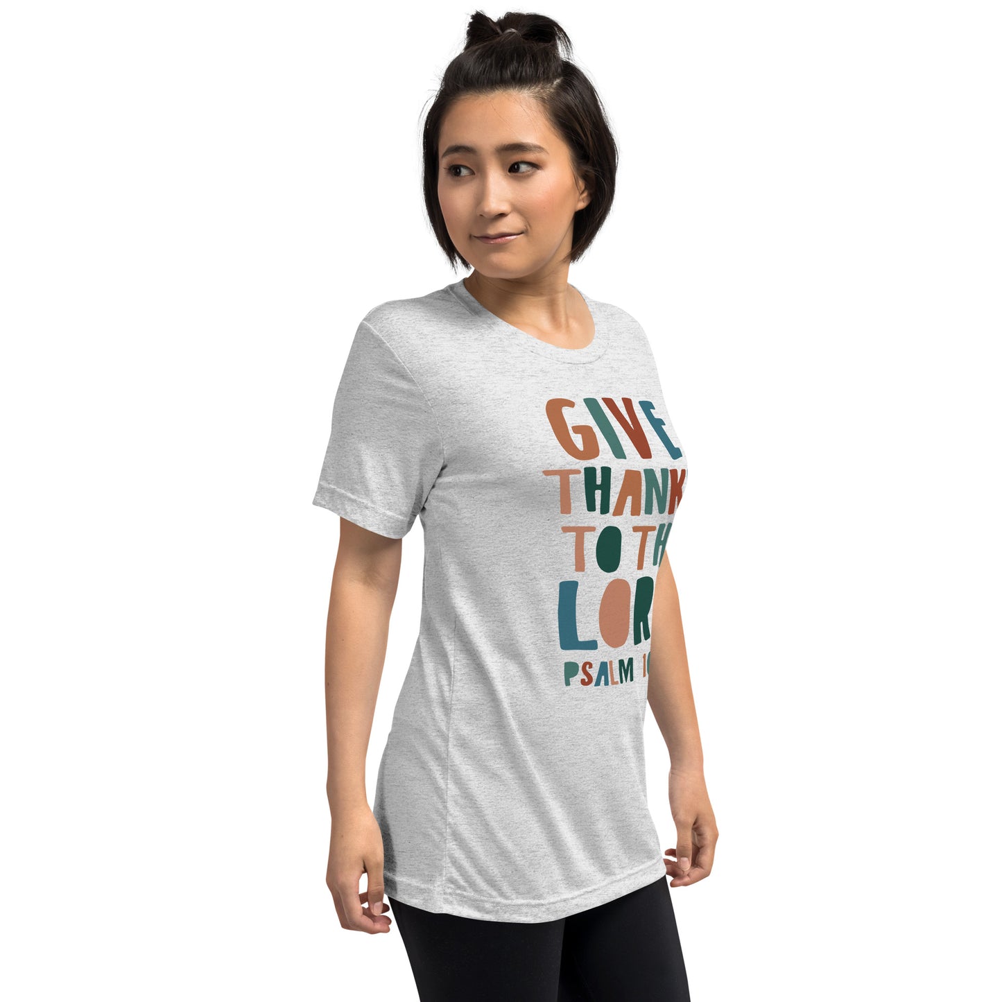 Give Thanks to the Lord Women's Triblend Short Sleeve T-shirt