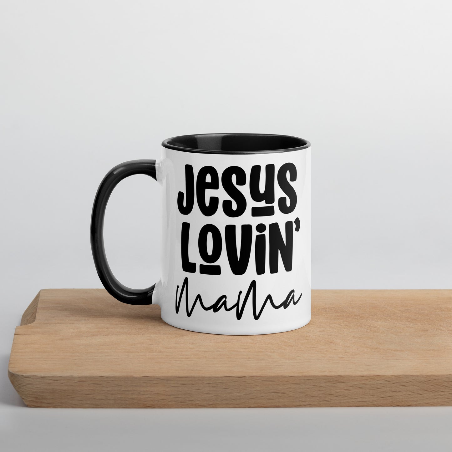 Jesus Lovin' Mama Mug with Color Inside (Multiple Sizes Available)