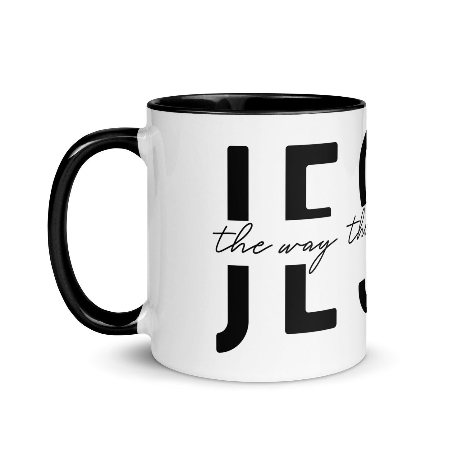 Jesus the Way the Truth the Life Mug with Color Inside