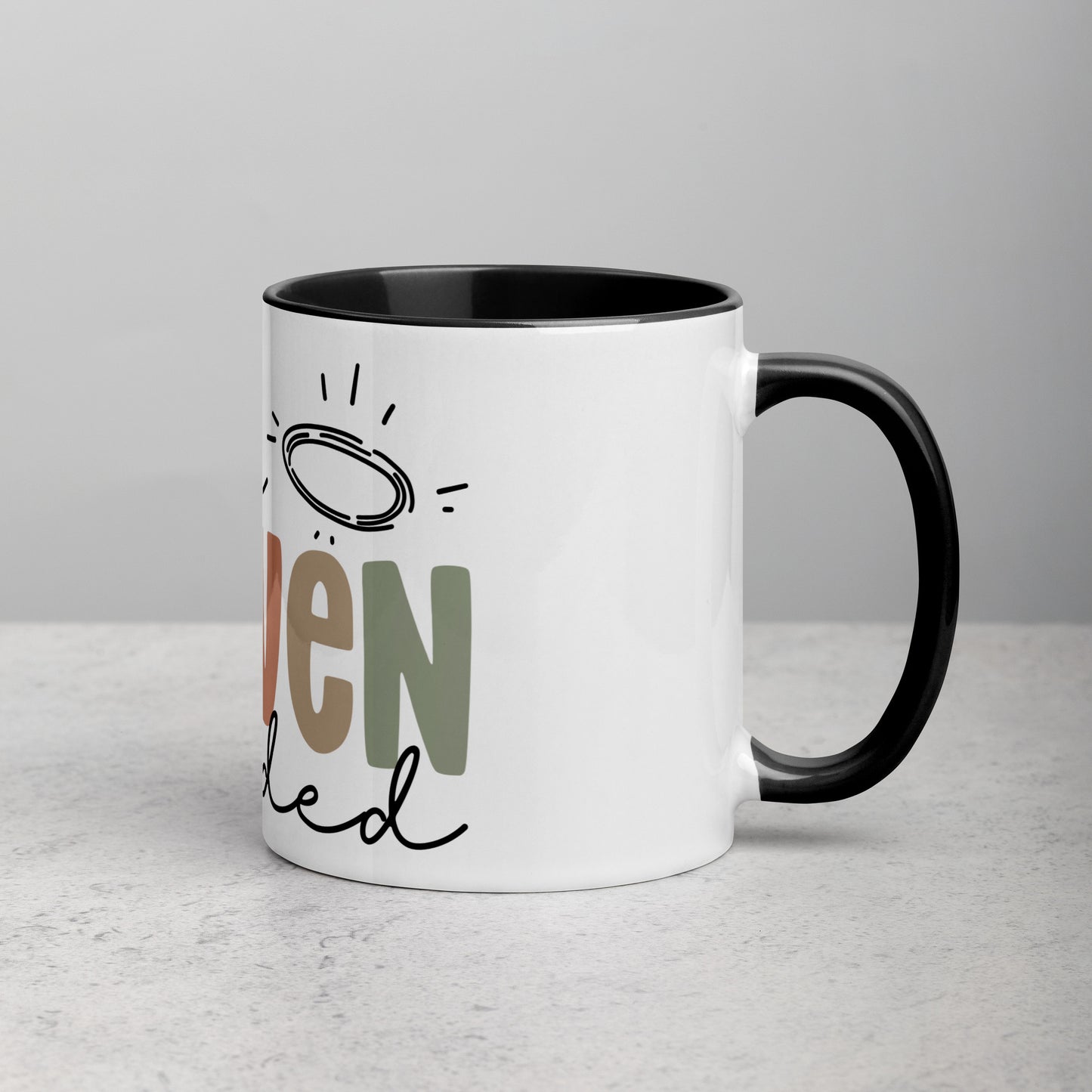 Make Heaven Crowded Mug with Color Inside (Multiple Sizes Available)