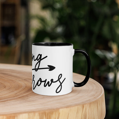 Raising Arrows Mug with Color Inside (Multiple Sizes & Colors Available)