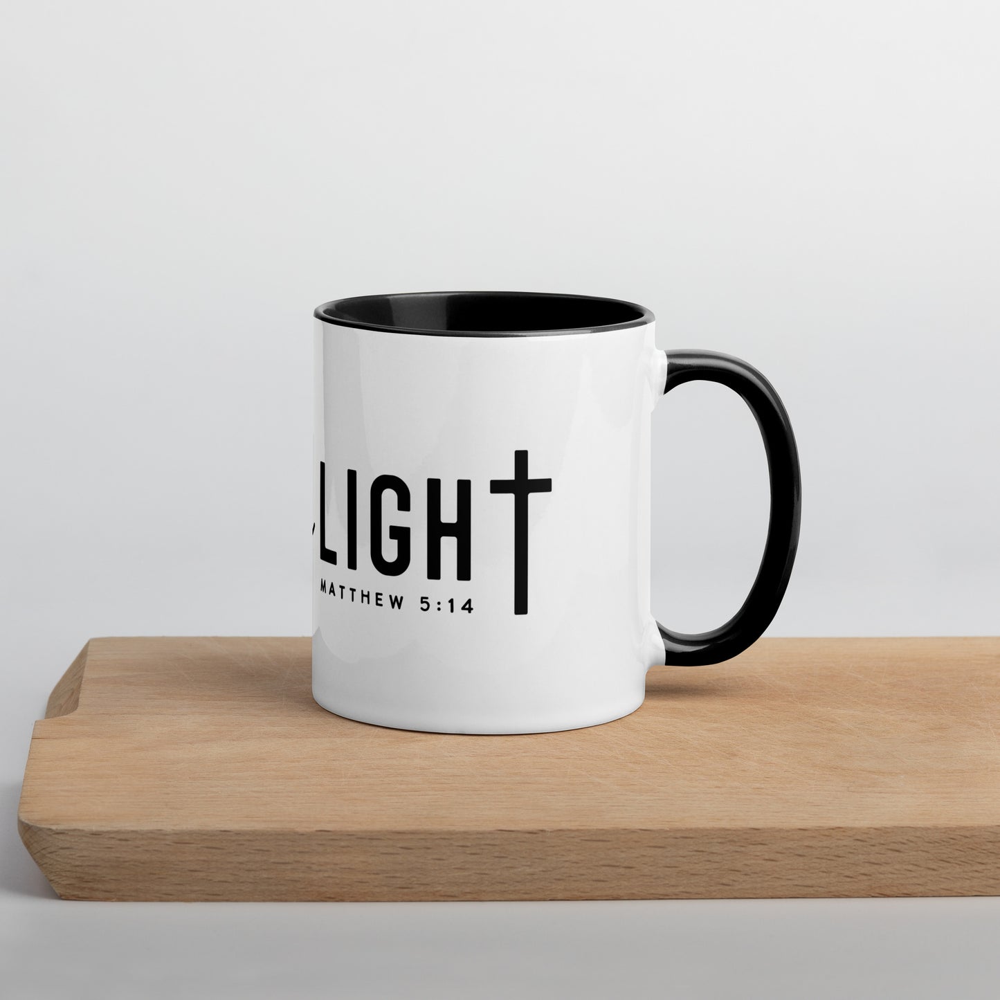 Be the Light Matthew 5:14 Contrast Color Mug (Many Colors Available)