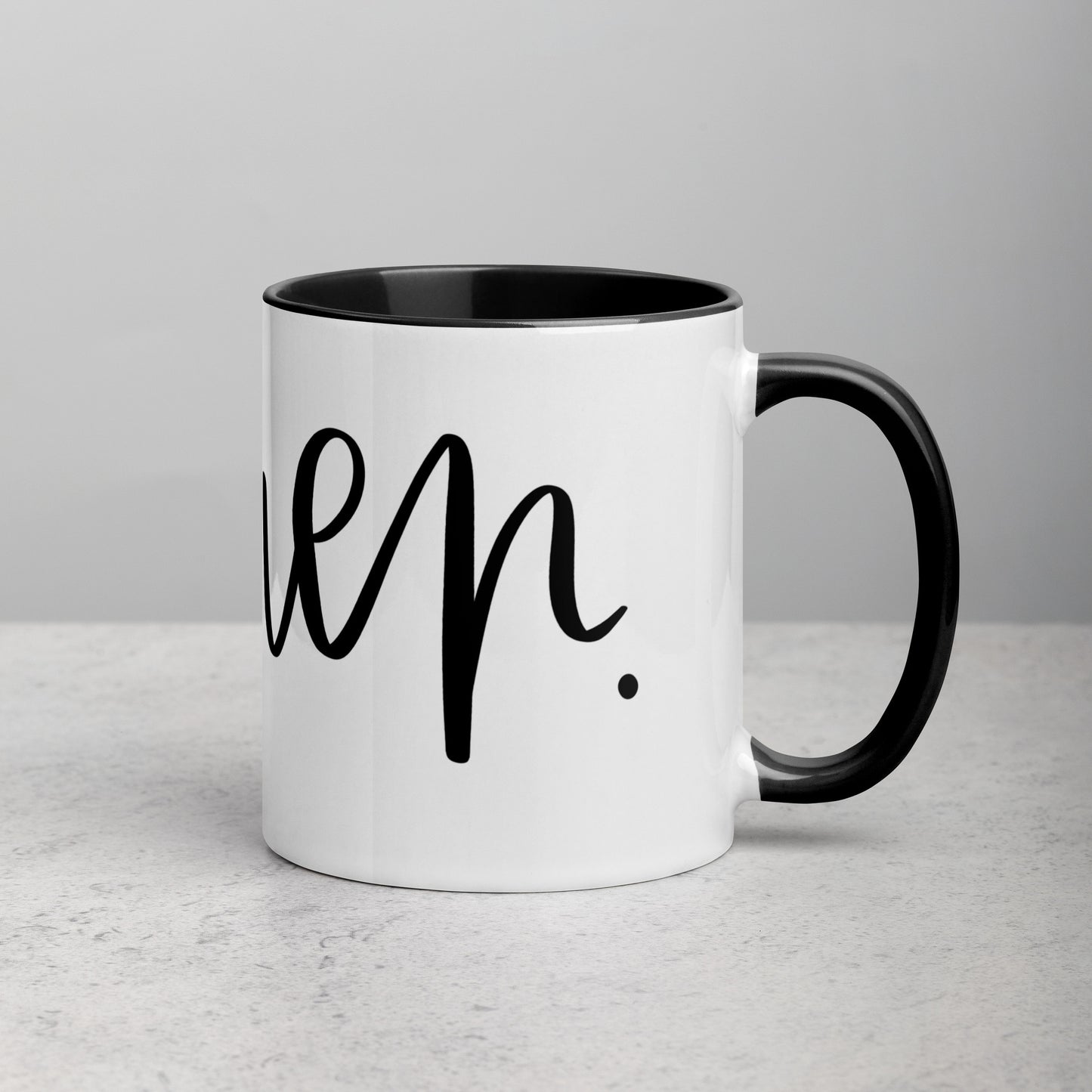 Amen Mug with Color Inside