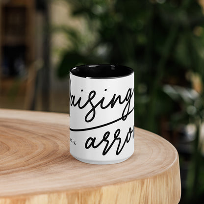 Raising Arrows Mug with Color Inside (Multiple Sizes & Colors Available)