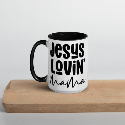 Jesus Lovin' Mama Mug with Color Inside (Multiple Sizes Available)