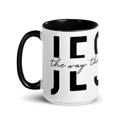 Jesus the Way the Truth the Life Mug with Color Inside