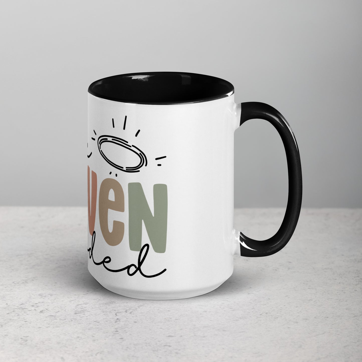 Make Heaven Crowded Mug with Color Inside (Multiple Sizes Available)