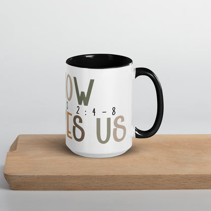 Oh How He Loves Us Mug with Color Inside