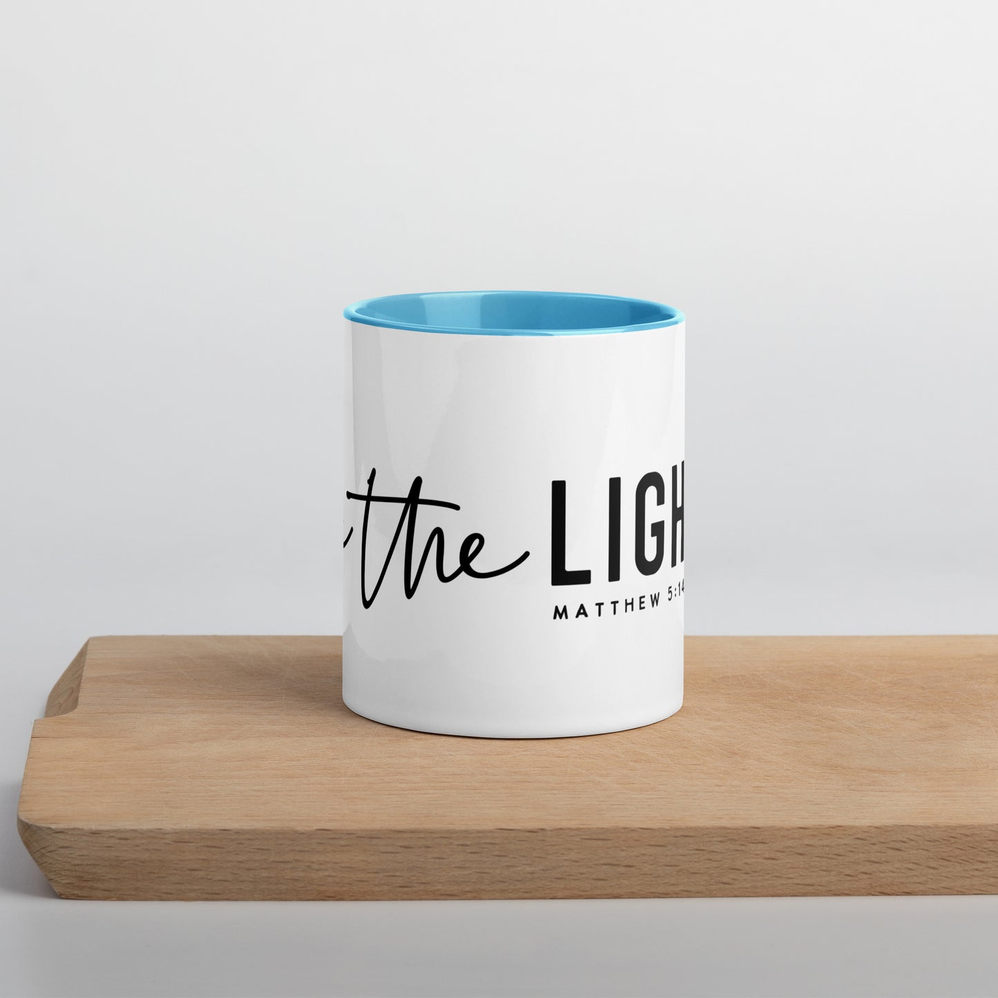 Be the Light Matthew 5:14 Contrast Color Mug (Many Colors Available)