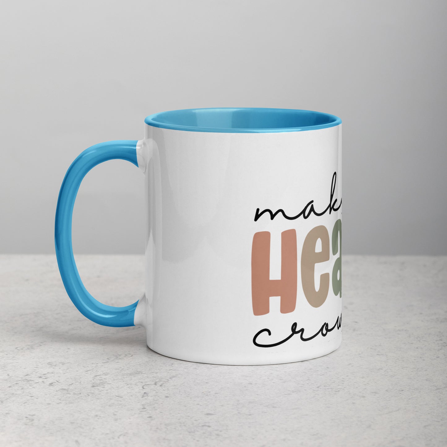 Make Heaven Crowded Mug with Color Inside (Multiple Sizes Available)