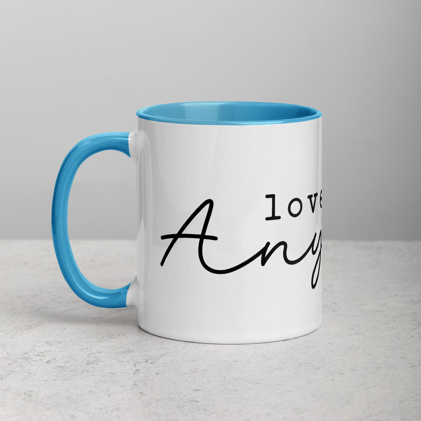 Love Them Anyway Mug with Color Inside