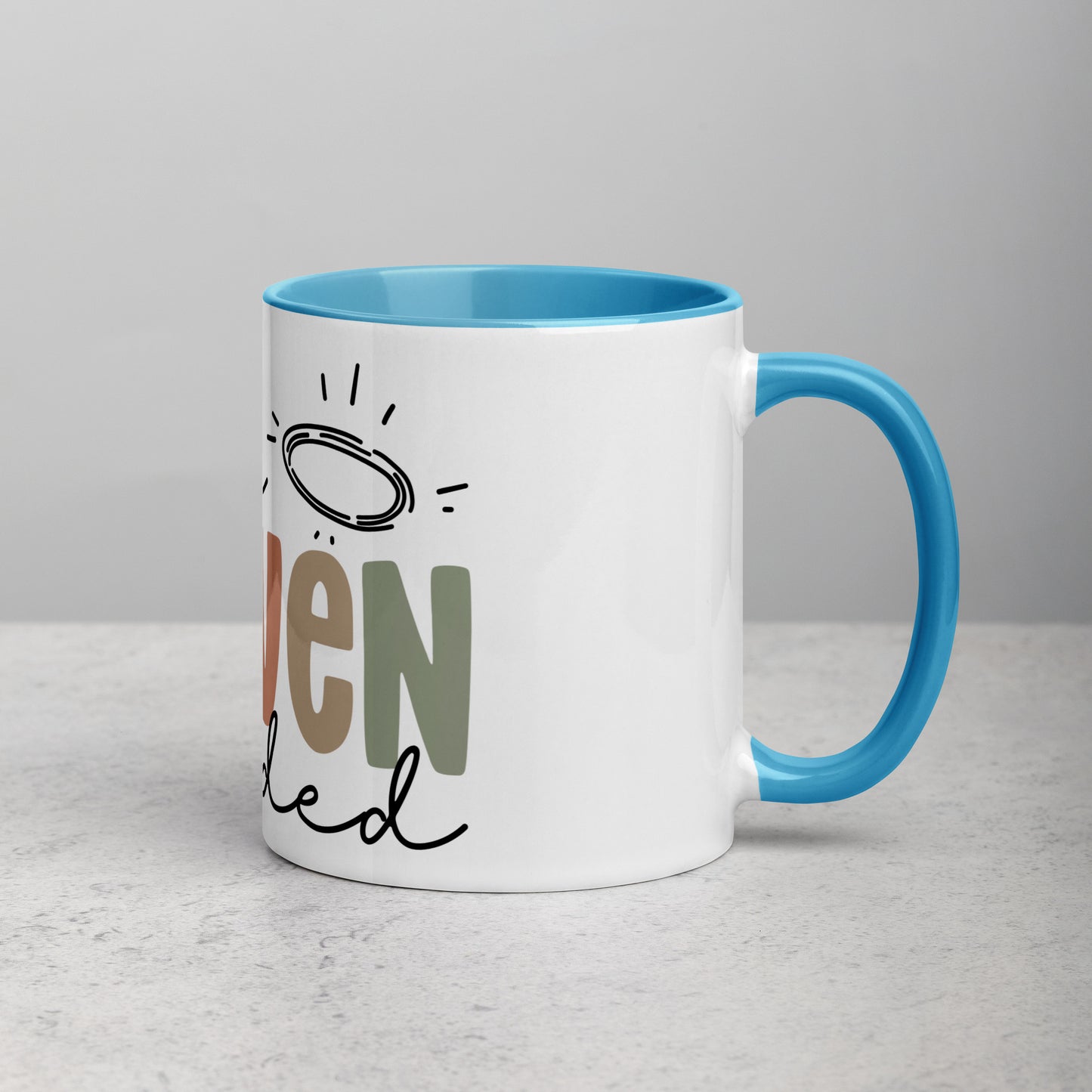 Make Heaven Crowded Mug with Color Inside (Multiple Sizes Available)