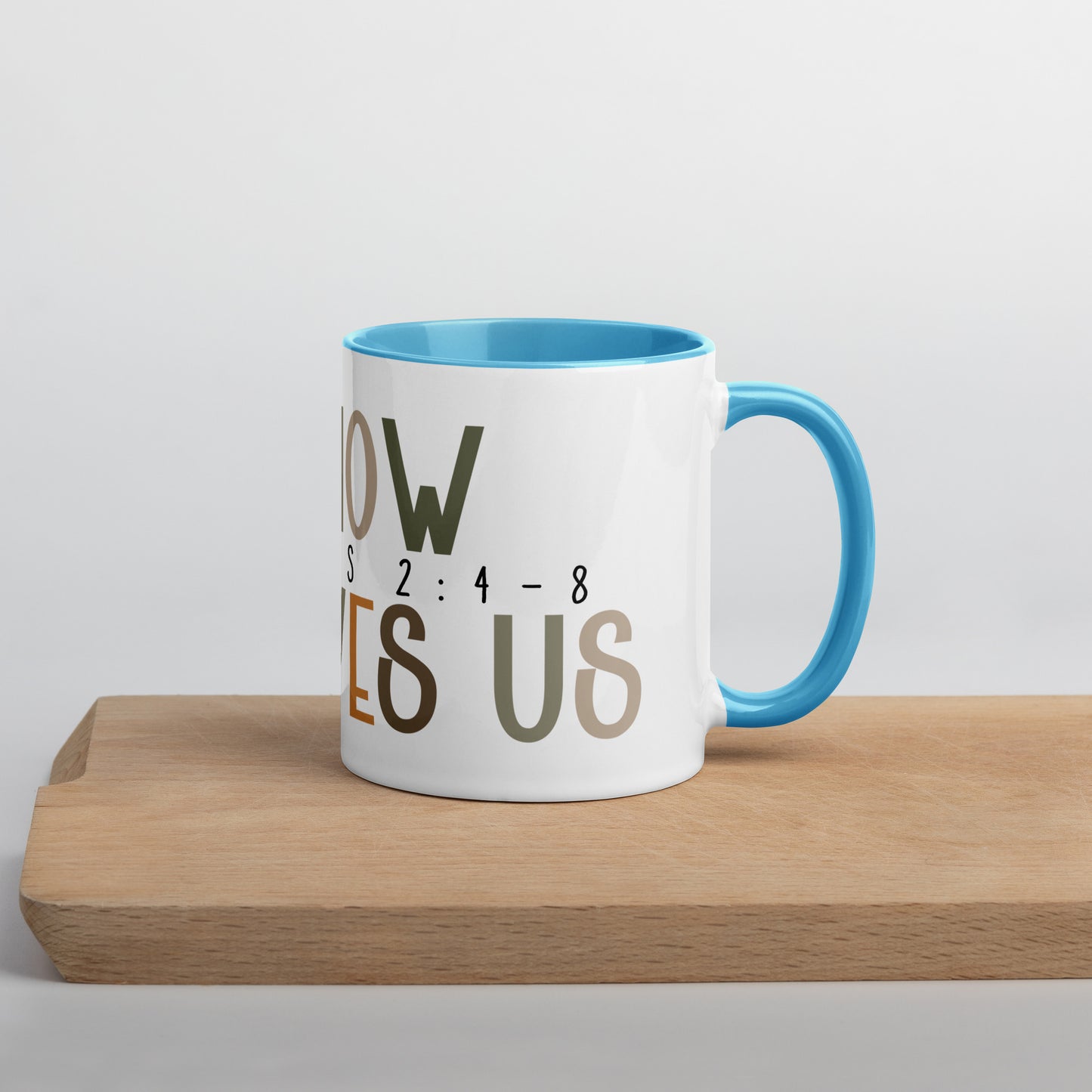 Oh How He Loves Us Mug with Color Inside