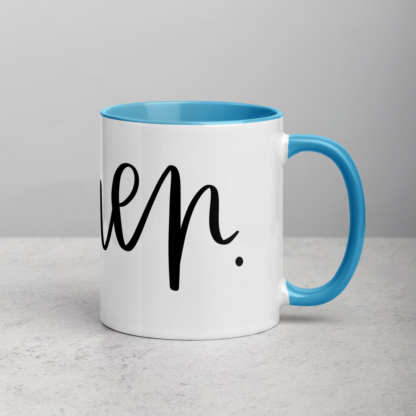 Amen Mug with Color Inside