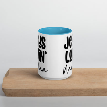 Jesus Lovin' Mama Mug with Color Inside (Multiple Sizes Available)