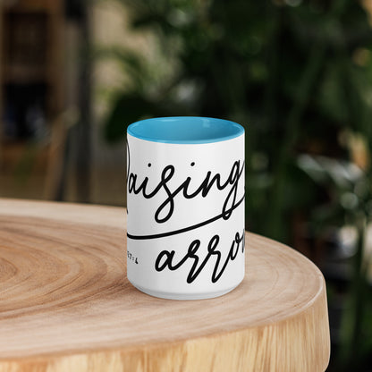 Raising Arrows Mug with Color Inside (Multiple Sizes & Colors Available)