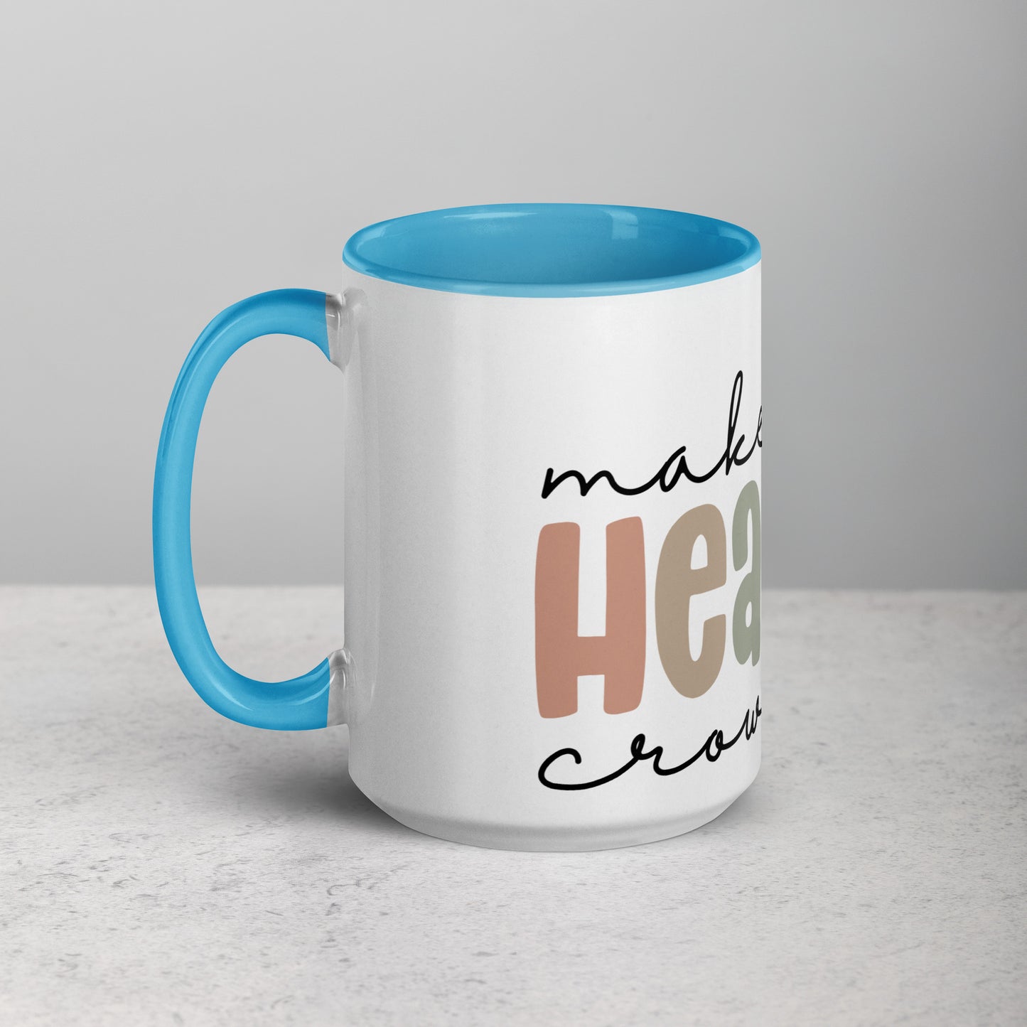 Make Heaven Crowded Mug with Color Inside (Multiple Sizes Available)