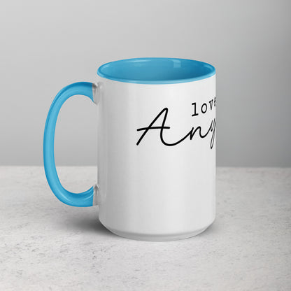 Love Them Anyway Mug with Color Inside