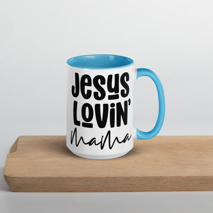 Jesus Lovin' Mama Mug with Color Inside (Multiple Sizes Available)