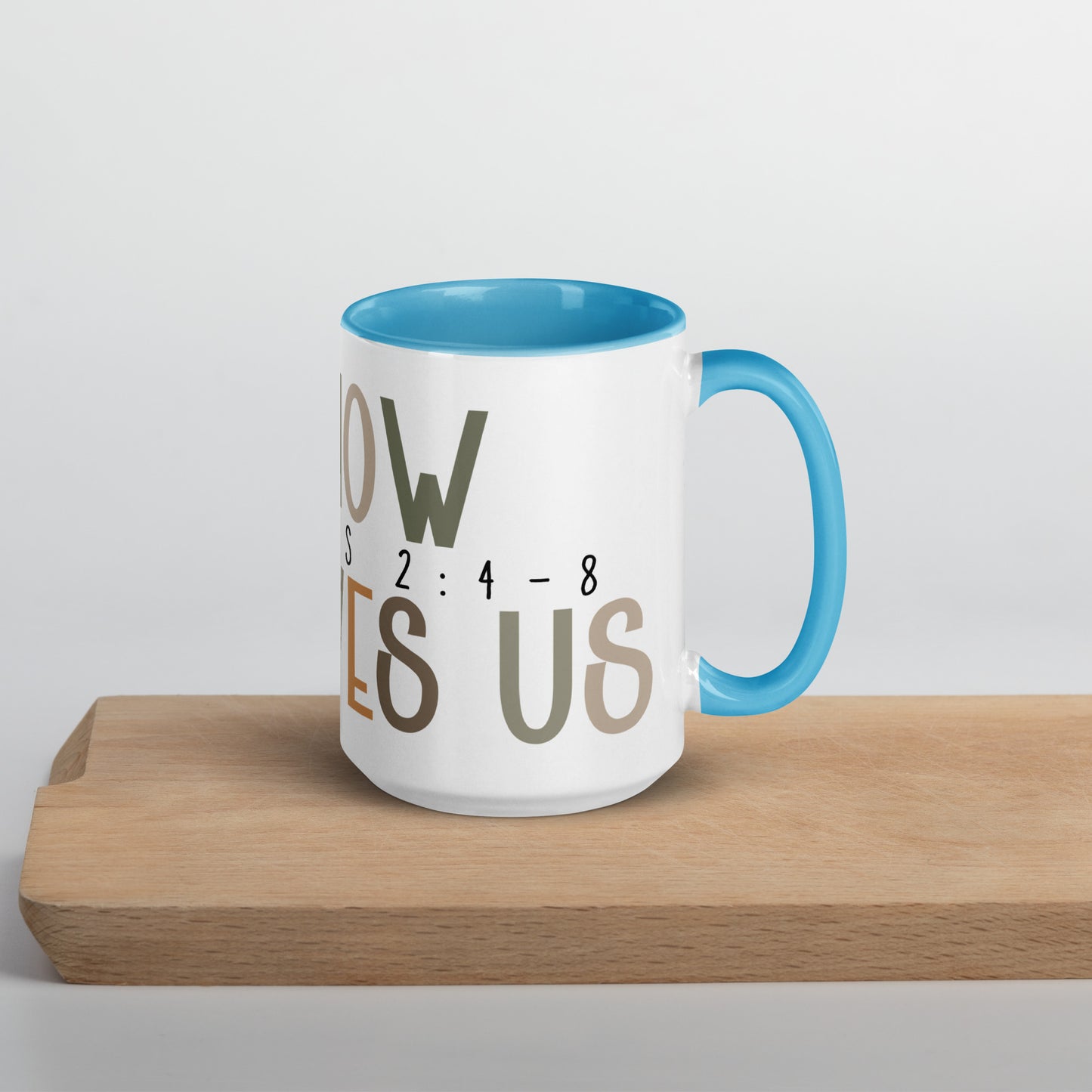 Oh How He Loves Us Mug with Color Inside