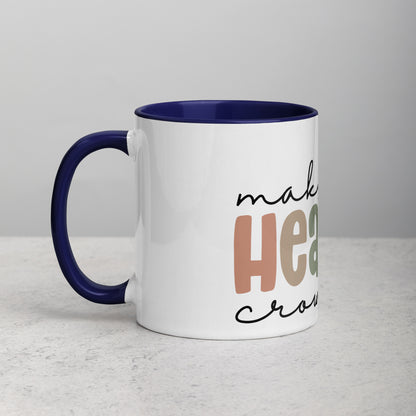 Make Heaven Crowded Mug with Color Inside (Multiple Sizes Available)