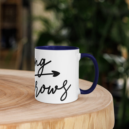 Raising Arrows Mug with Color Inside (Multiple Sizes & Colors Available)