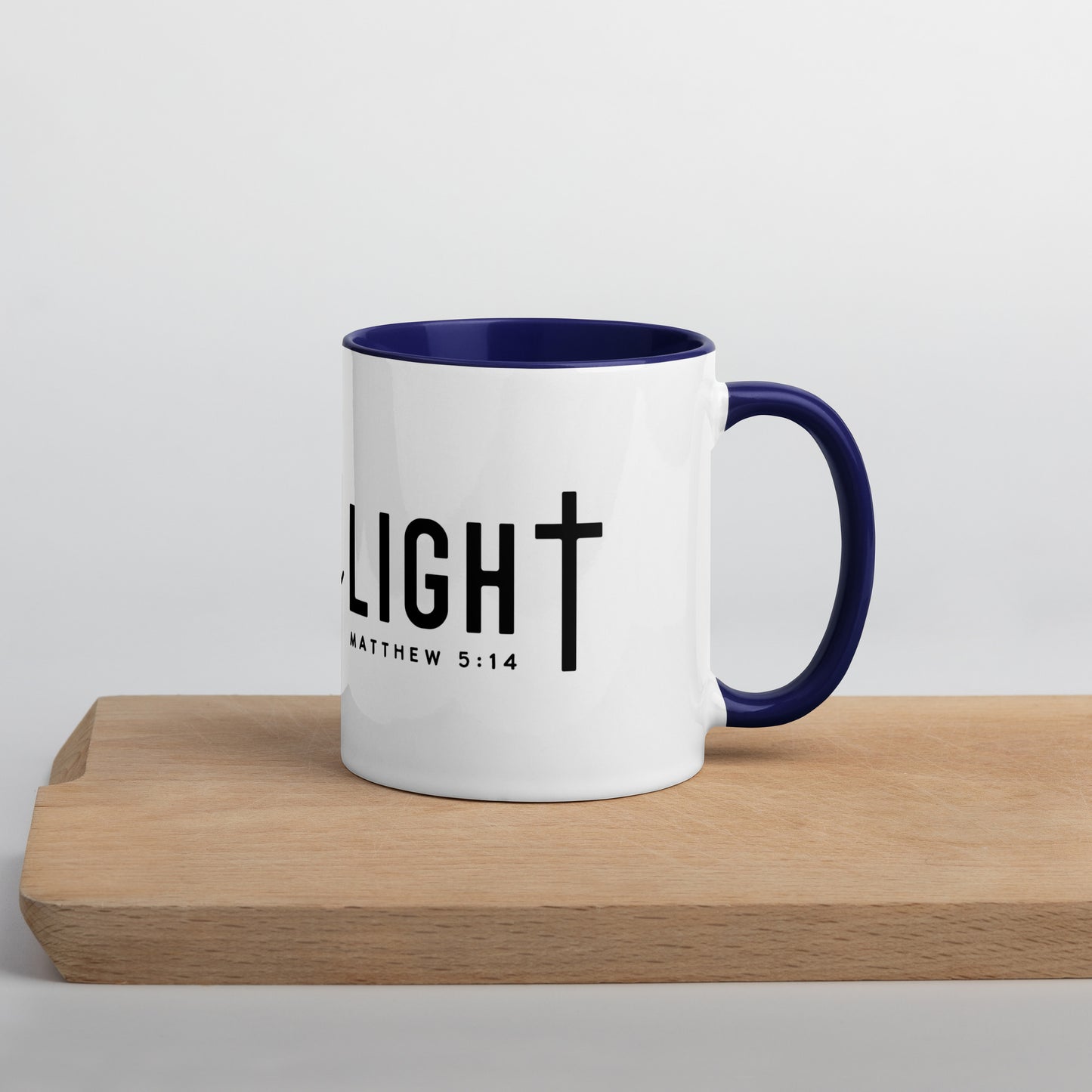 Be the Light Matthew 5:14 Contrast Color Mug (Many Colors Available)