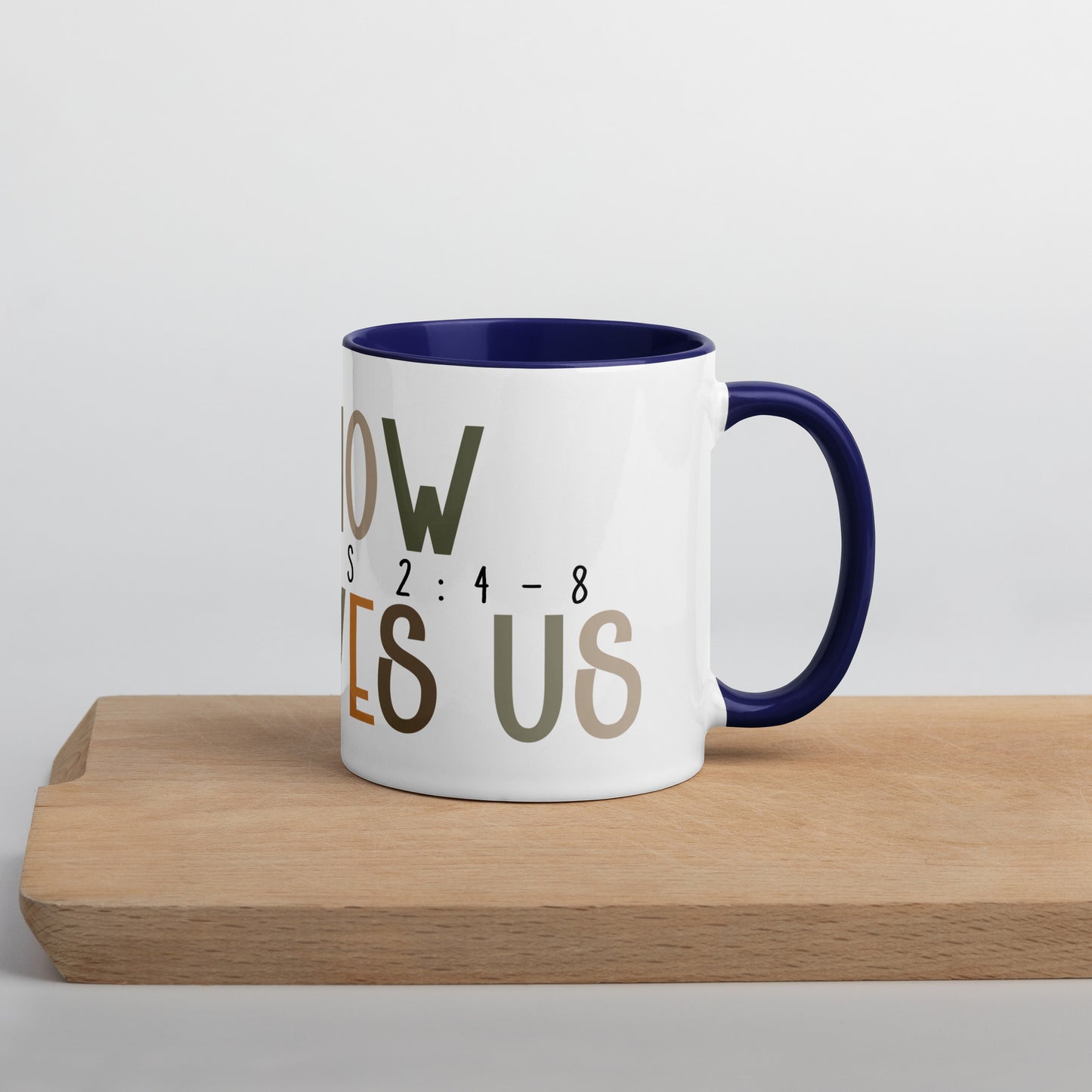 Oh How He Loves Us Mug with Color Inside