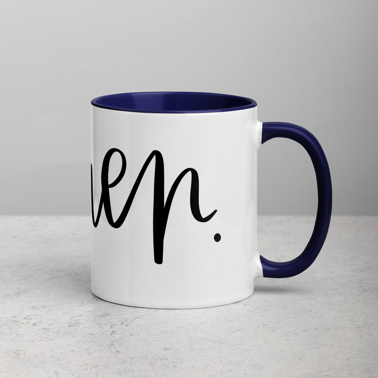 Amen Mug with Color Inside