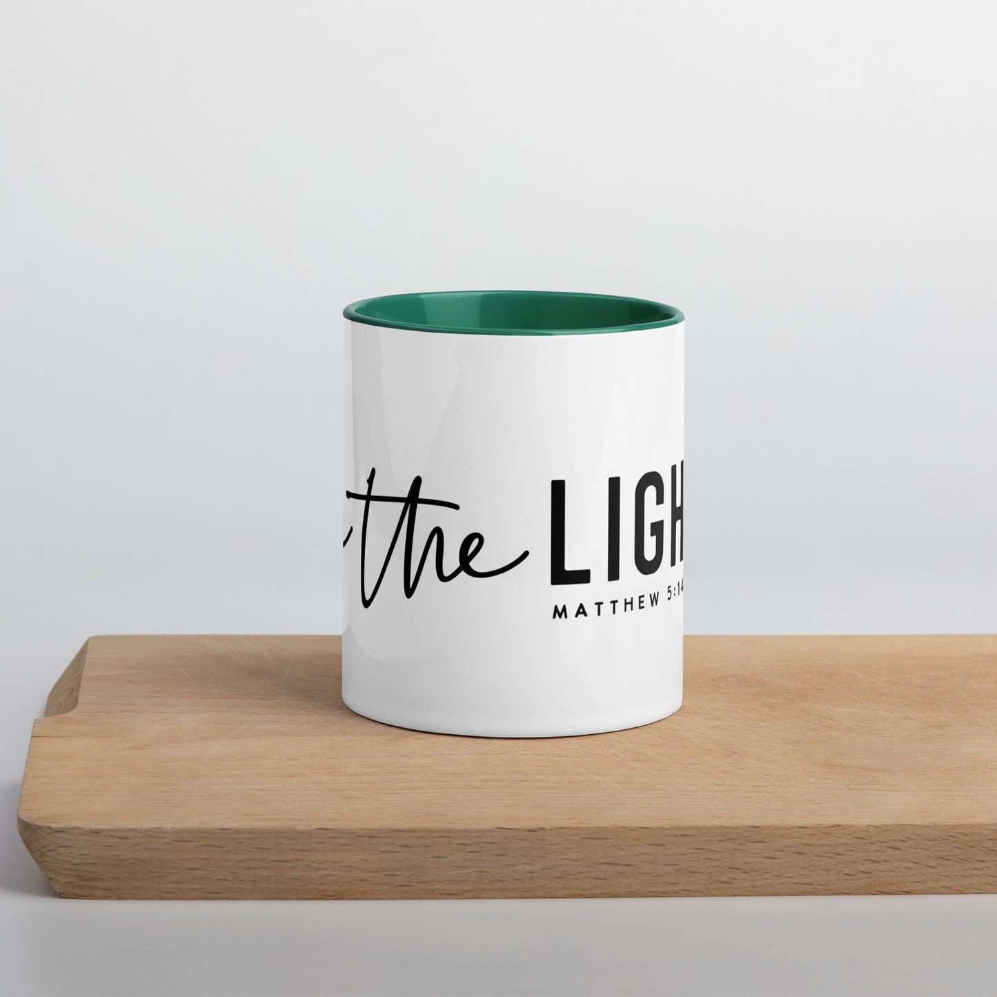 Be the Light Matthew 5:14 Contrast Color Mug (Many Colors Available)