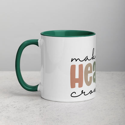 Make Heaven Crowded Mug with Color Inside (Multiple Sizes Available)