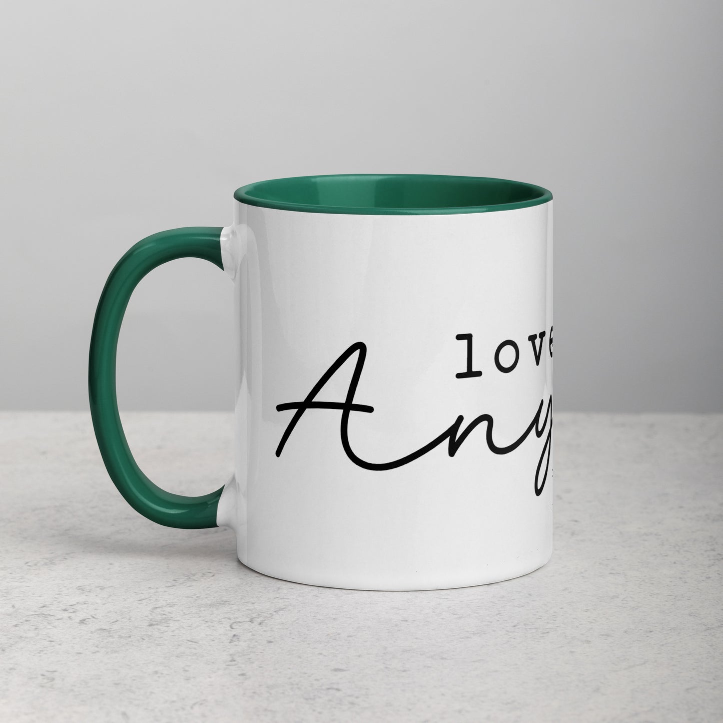 Love Them Anyway Mug with Color Inside