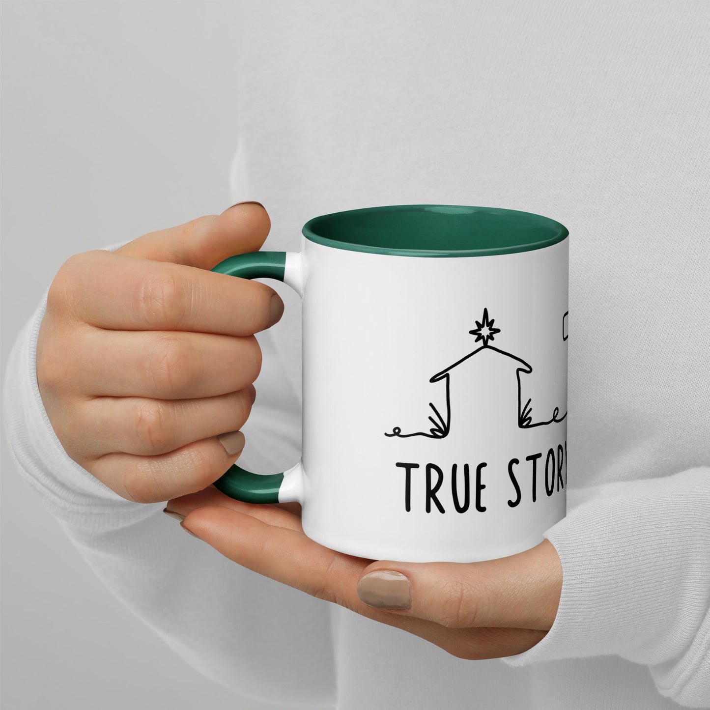 This is a True Story Mug with Color Inside