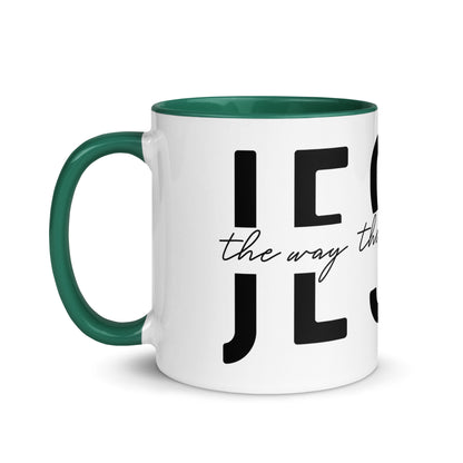 Jesus the Way the Truth the Life Mug with Color Inside