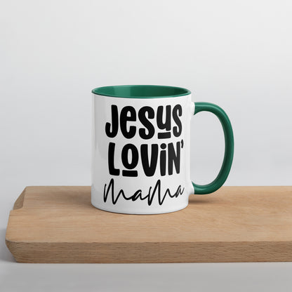 Jesus Lovin' Mama Mug with Color Inside (Multiple Sizes Available)