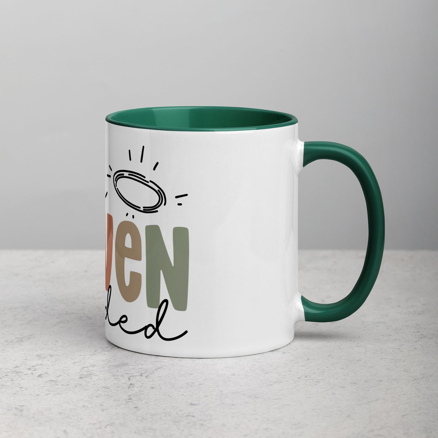 Make Heaven Crowded Mug with Color Inside (Multiple Sizes Available)