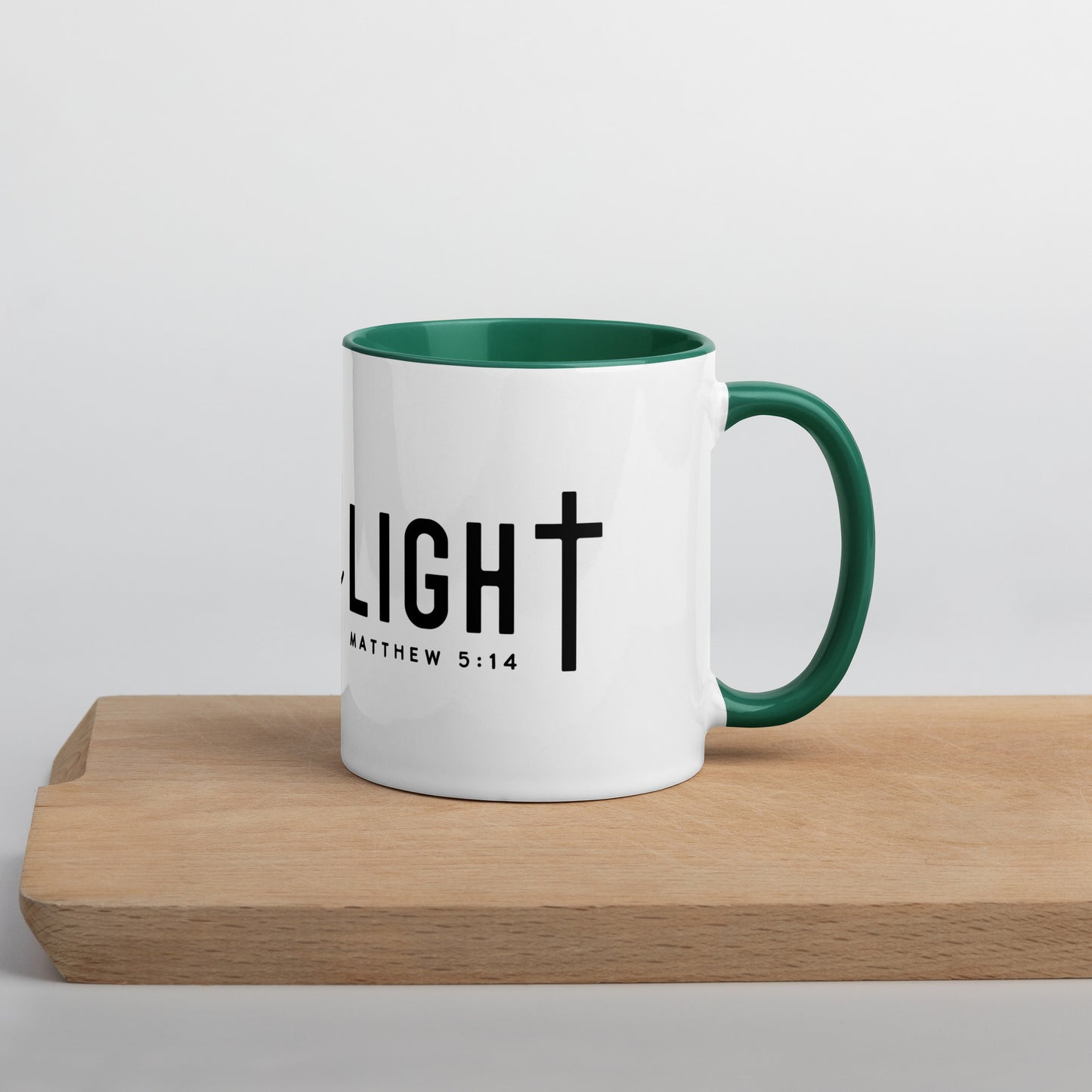 Be the Light Matthew 5:14 Contrast Color Mug (Many Colors Available)