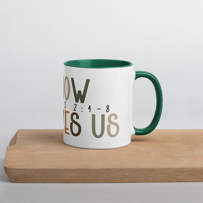 Oh How He Loves Us Mug with Color Inside