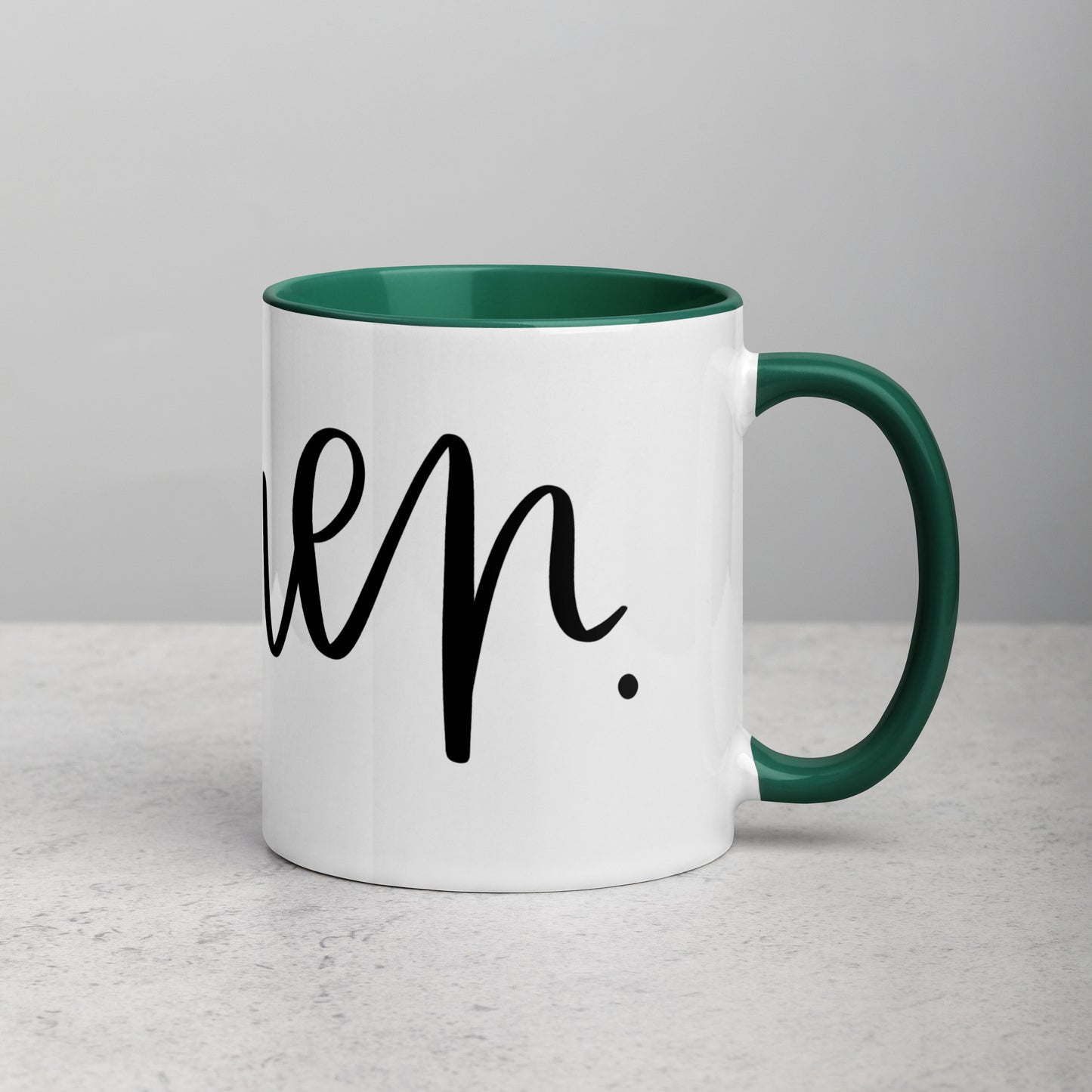 Amen Mug with Color Inside