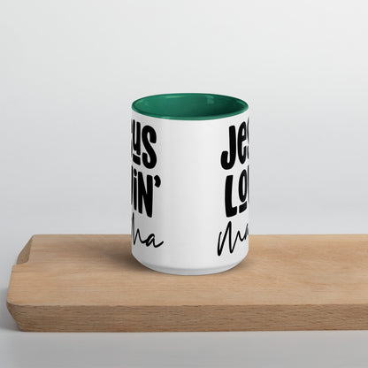 Jesus Lovin' Mama Mug with Color Inside (Multiple Sizes Available)