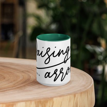 Raising Arrows Mug with Color Inside (Multiple Sizes & Colors Available)